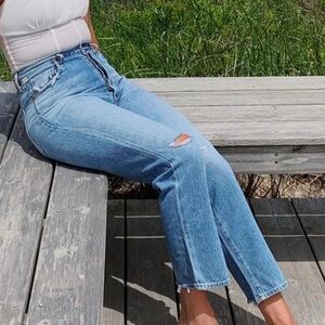 Citizens Of Humanity Light Blue Cropped Jeans